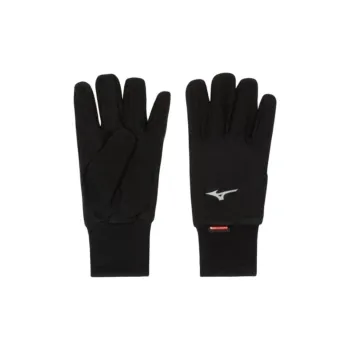 Mizuno Polyester Knit Gloves Unisex Black