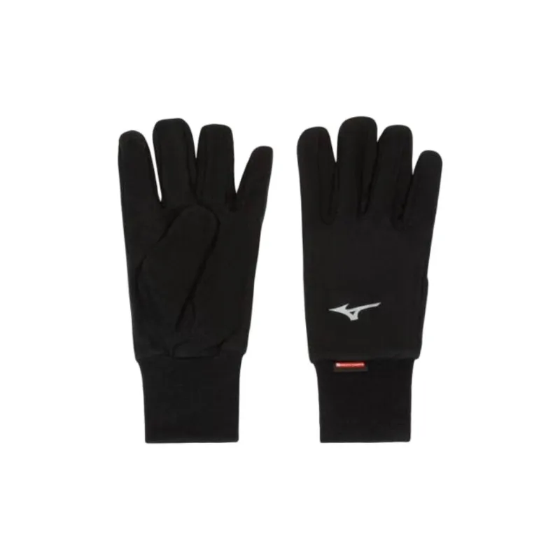 Mizuno Polyester Knit Gloves Unisex Black-0