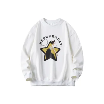 Hepburn Cat Sweatshirts Unisex