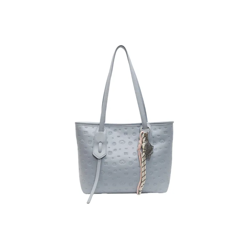 HCXK PU Tote Bag, Shoulder Bag Women's Blue/Pink/Black/White-0