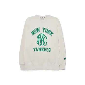 MLB New York Yankees Sweatshirts Unisex Cream