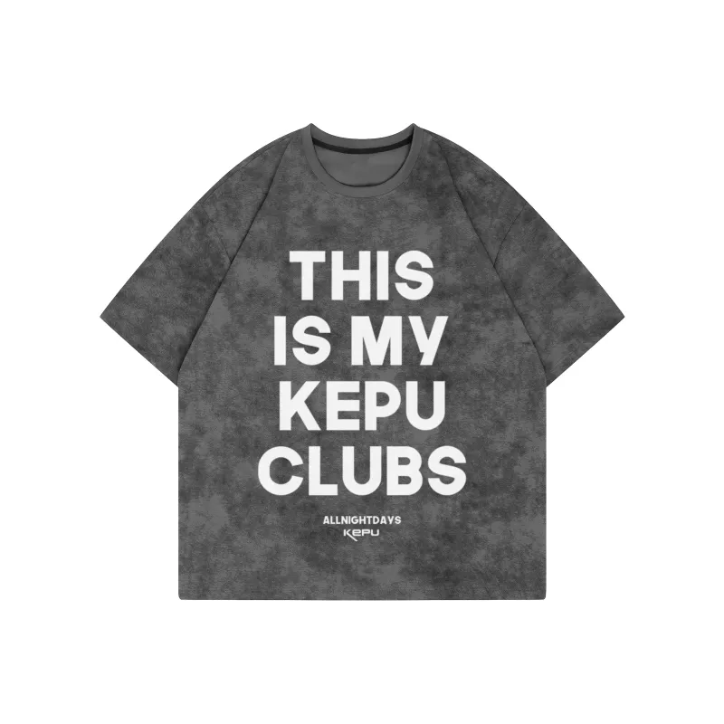 Kepu T-Shirt Unisex White With Black Print-5