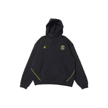 JORDAN X Paris Saint Germain Logo Fleece Pullover Hoodie Asia Sizing