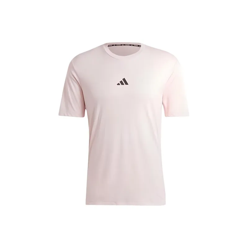 Adidas T Shirt Men's Sand Pink/Black-0