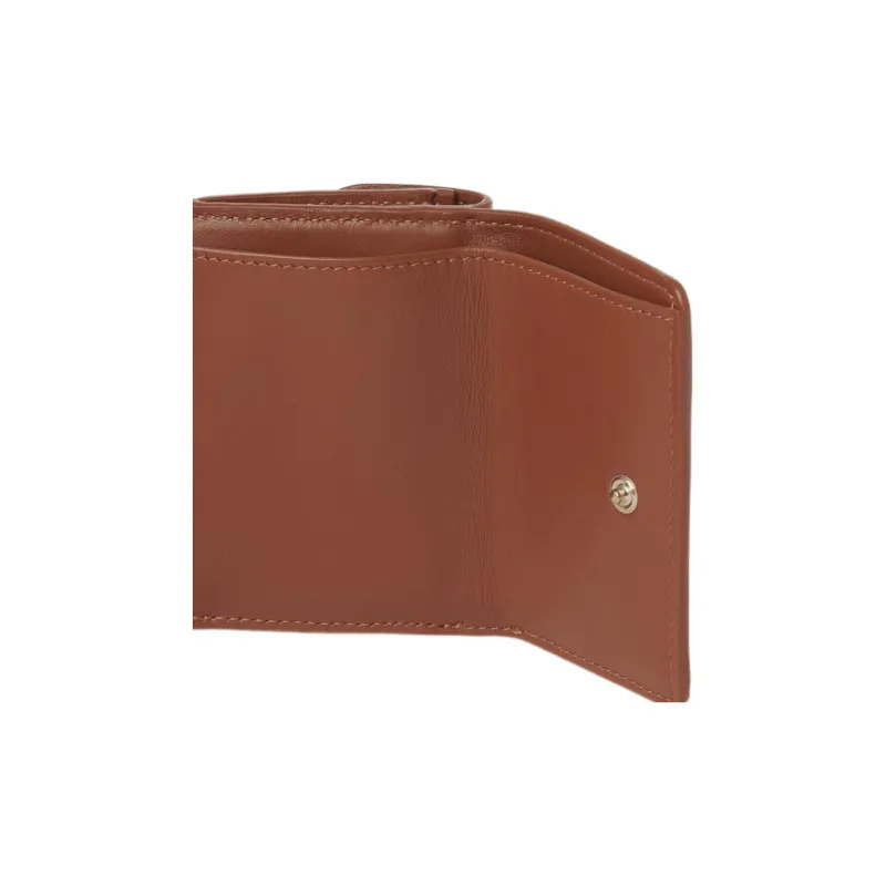 Chloe Bright Calfskin Wallet Mini Women's Caramel Brown-3