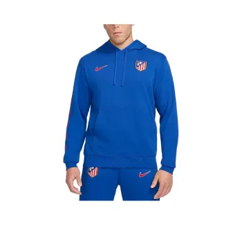 Nike Atlético Madrid Football French Terry Pullover Hoodie Sweatshirt Men's Royal Blue