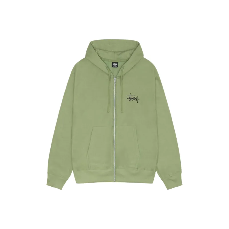 Stussy Basic Logo Zip Hoodie-4