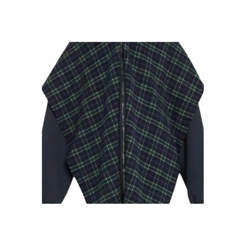 Balenciaga Scarf Zip Up Hoodie 'Faded Black'-1