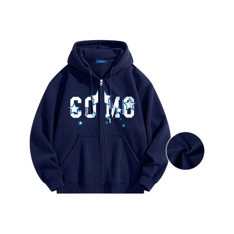 COMOWA Sweatshirt Unisex Black Red-8