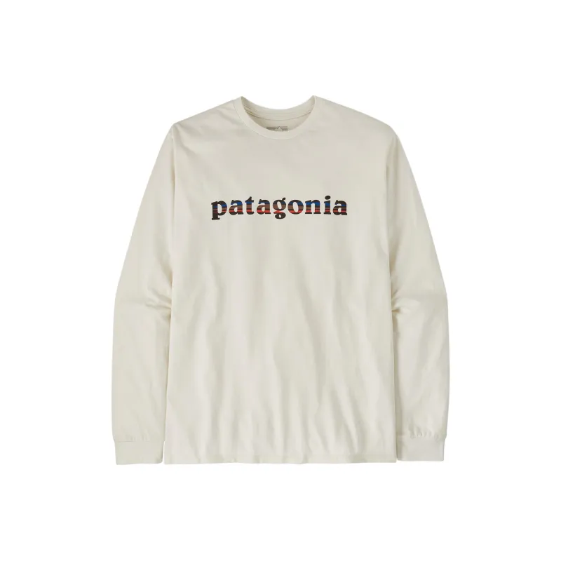 Patagonia Long-Sleeved '73 Text Logo Responsibili T-Shirt Men's-6