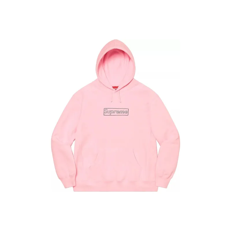 Supreme Kaws Chalk Logo Hooded Sweatshirt-3
