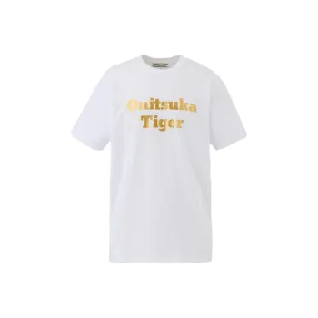 Onitsuka Tiger T Shirt Unisex White/Gold