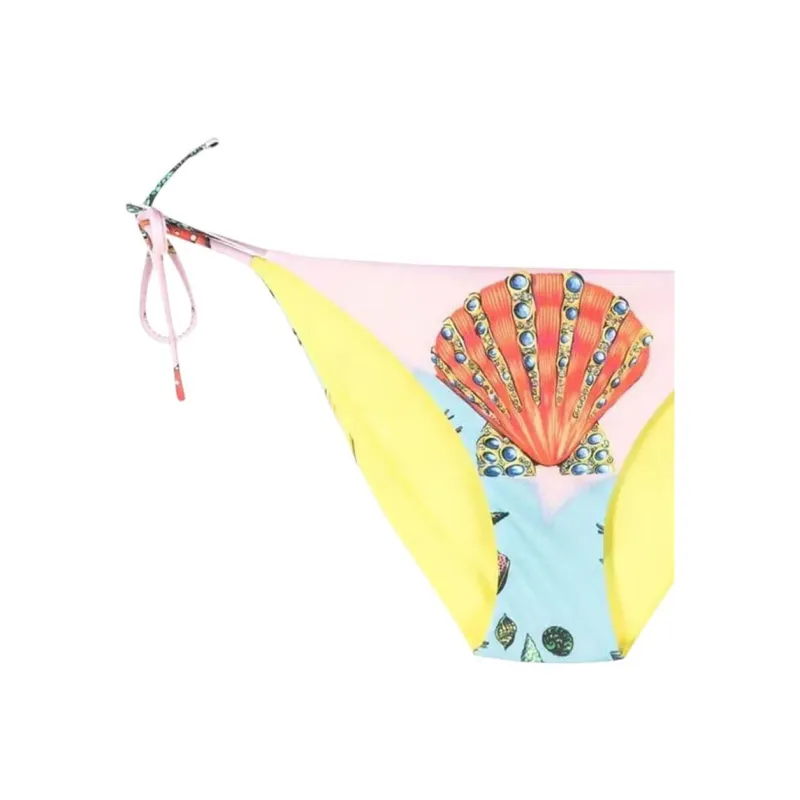 VERSACE Graphic Printed Tied Bikini Buttom-3