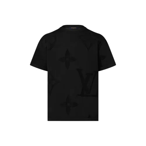 LOUIS VUITTON Monogram Short Sleeved Cotton Crewneck