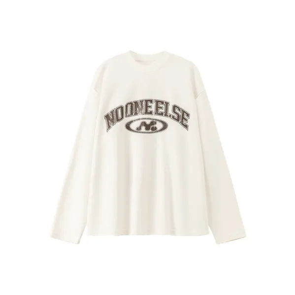 NO ONE ELSE T Shirt Unisex White Apricot-0