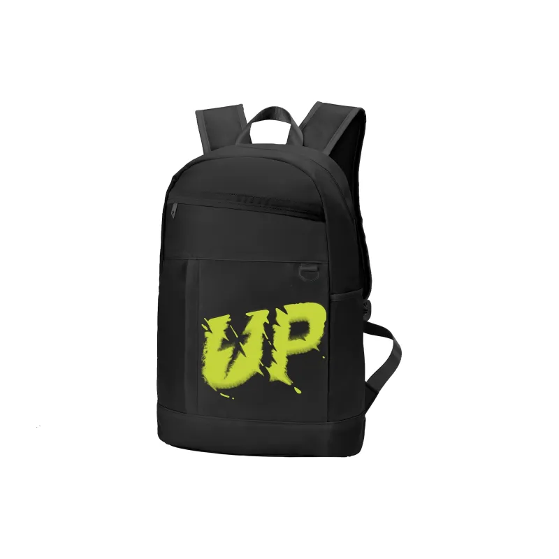 TURN UP Polyester Backpack Unisex Black-1