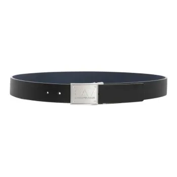 EMPORIO ARMANI Polyester, Cotton Belt Men's Black 3.5CM