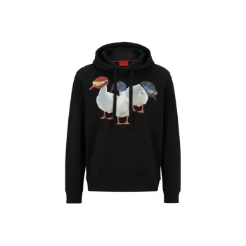 HUGO BOSS Cotton blend Relaxed fit Hoodie