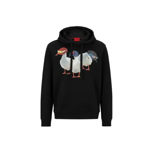 HUGO BOSS Cotton blend Relaxed fit Hoodie