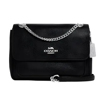 COACH Klare Cow Leather Crossbody Bag, Shoulder Bag Medium Size Women's Black