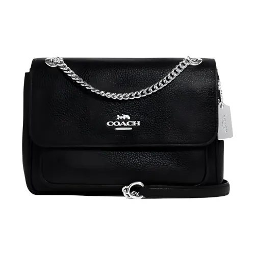 COACH Klare Cow Leather Crossbody Bag, Shoulder Bag Medium Size Women's Black