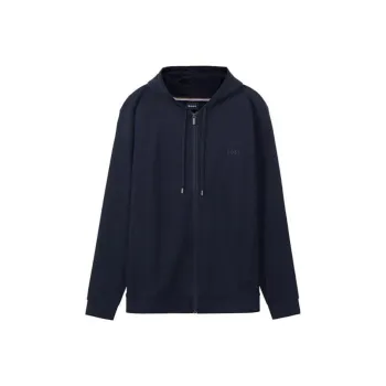 HUGO BOSS Zip up Cotton cashmere Blend Hoodie