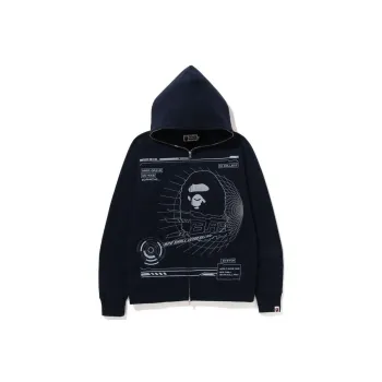 A BATHING APE To Collect Overprinted Full Zip Hoodie