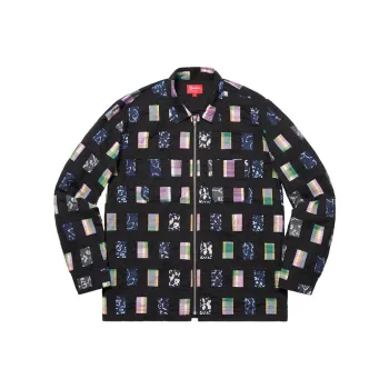 Supreme Patchwork Zip Up Shirt