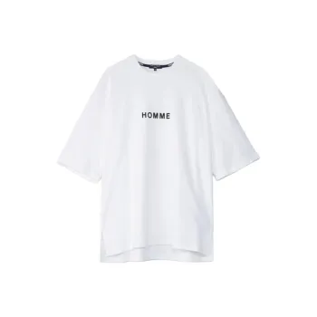 COMME Des GARCONS HOMME PLUS Slogan print Cotton T shirt