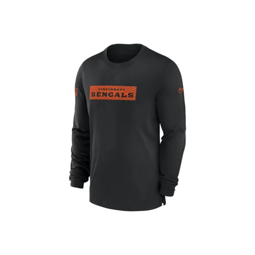 Nike Cincinnati Bengals Sideline Player Team Issue Men's Nike Dri FIT Long Sleeve Top