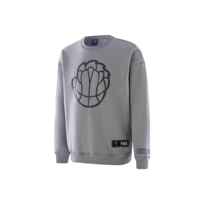 NBA Memphis Grizzlies Sweatshirts Unisex Gray-0