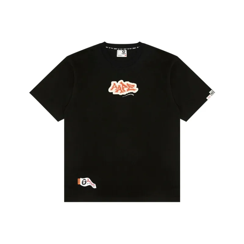 Aape Logo embellished Cotton T shirt-0