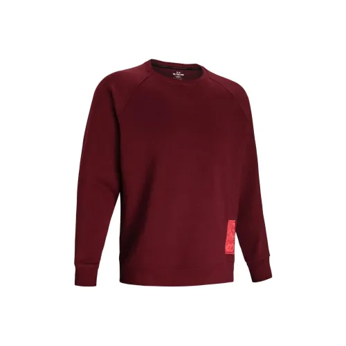 Under Armour x LIXIAOLONG LIANMINGKUAN UA Spring Collection Bruce Lee Collaboration Sweatshirt Men's Flame Red