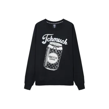 TCH Sweatshirts Unisex Black With Silver Logo