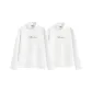 [2 Pack]White (M Gray Note Center Logo)+White (M Gray Note Center Logo)