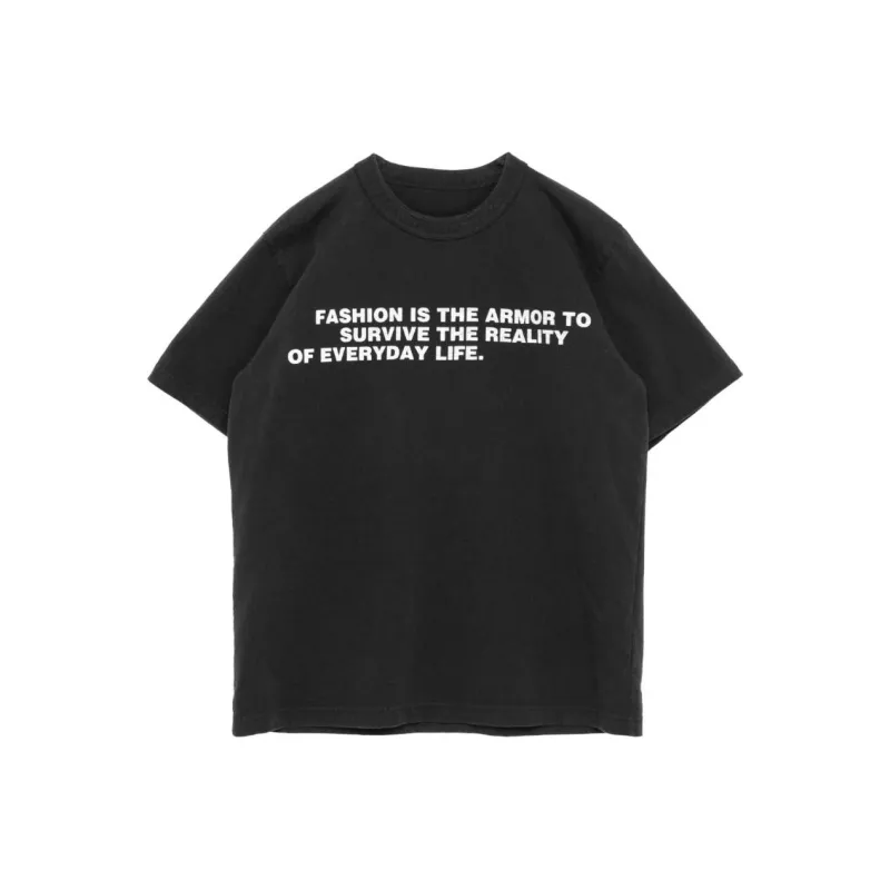 Sacai Bill Cunningham Collaboration T-Shirts Unisex Black-0