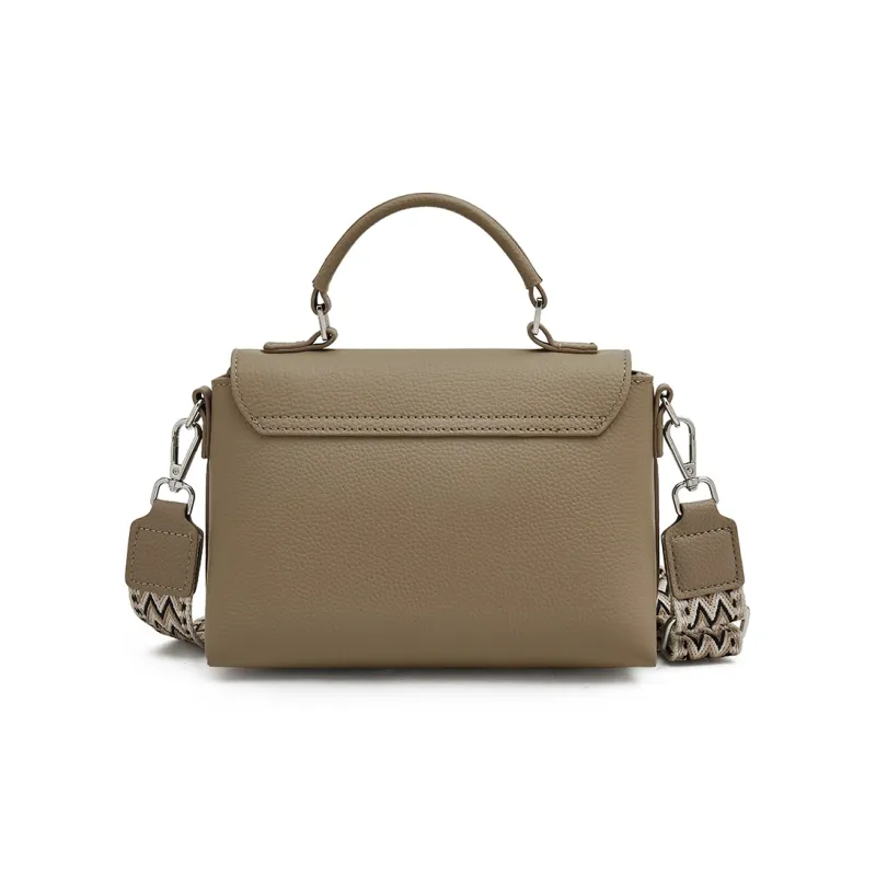 Old Man's Head Top Grain Cow Leather Handbag Regular Women's Multicolor-14