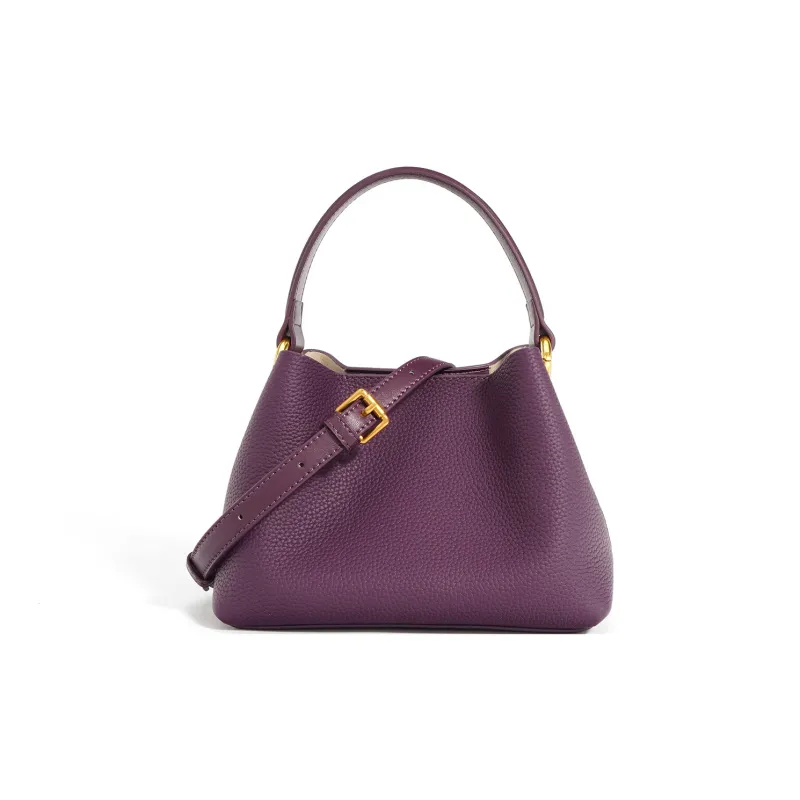 H YXIANG Top Grain Cow Leather Handbag Women's Multicolor-7