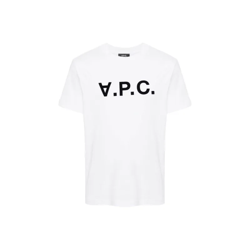 A.P.C Logo Printed Crewneck T Shirt-0