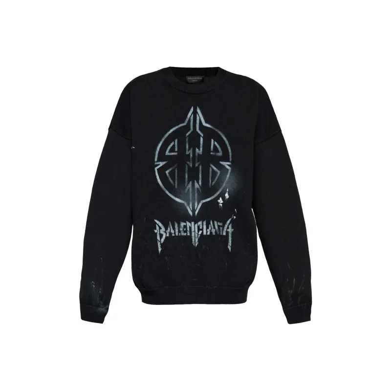 Balenciaga Bb Logo Crewneck Sweatshirt-0