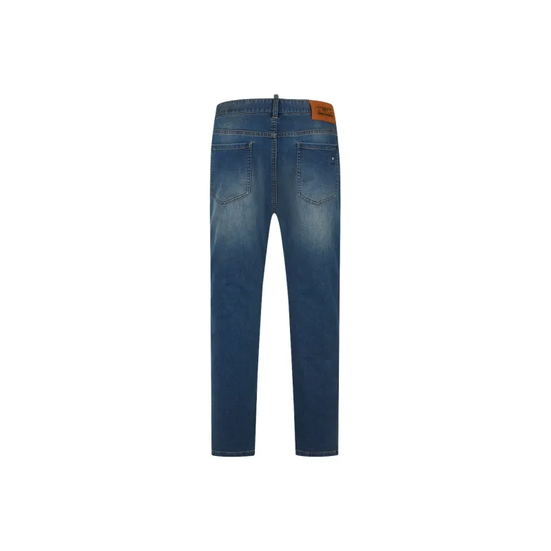 C'N'C Rhythm Party Series Jeans Men's Denim Blue-1