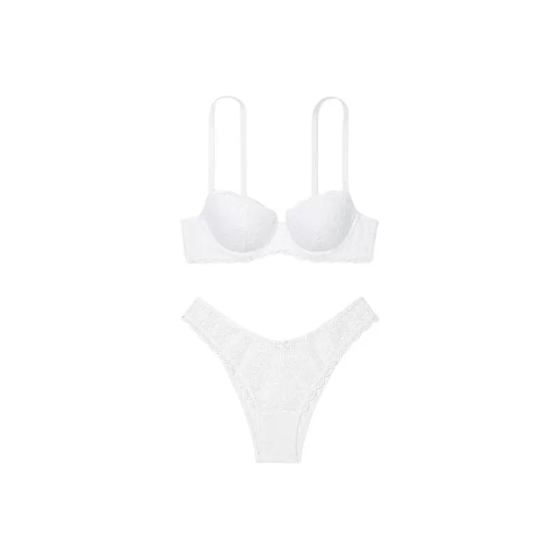Victoria's Secret Underwear Set Women's White-0