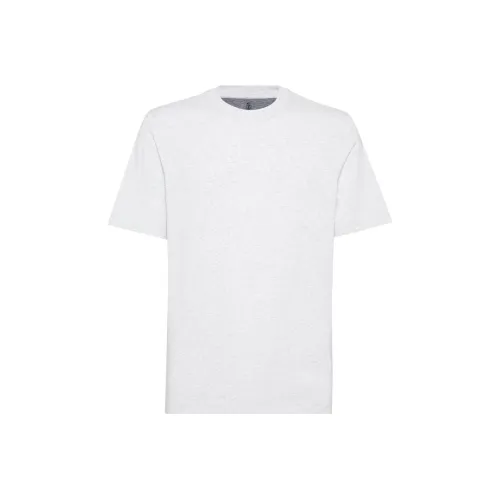 Brunello Cucinelli Mélange effect Cotton blend T shirt