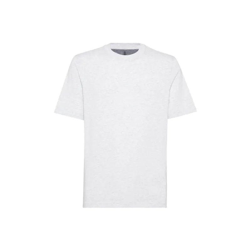 Brunello Cucinelli Mélange effect Cotton blend T shirt-0