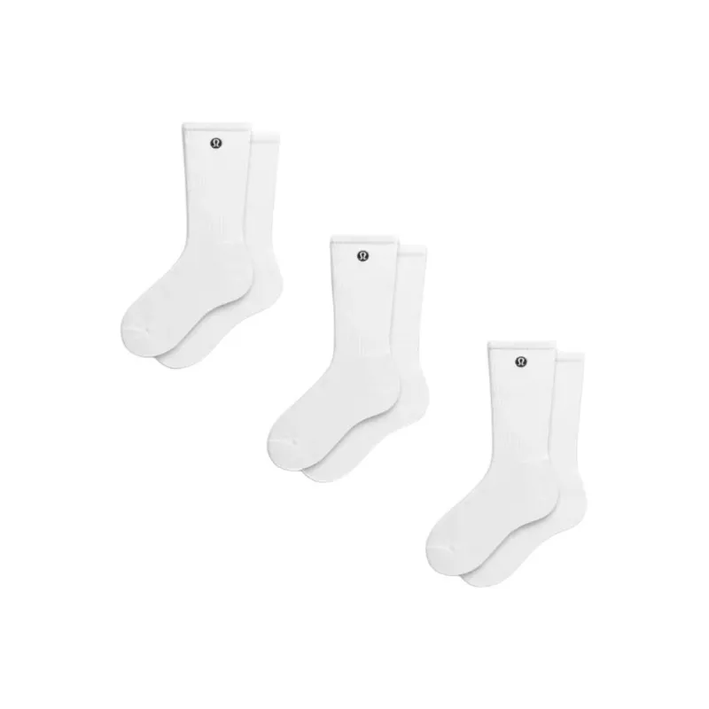 Lululemon Daily Essential Mid-Calf Socks Unisex 3 Pack-4