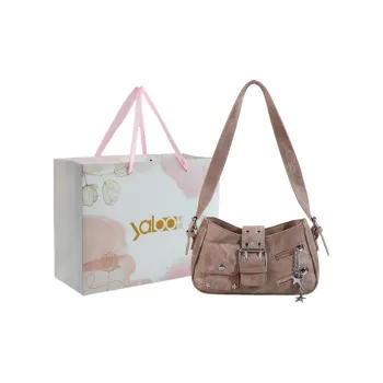 Yalu PU Shoulder Bag, Crossbody Bag Regular Unisex Khaki/Light Blue/Dark Blue/Beige
