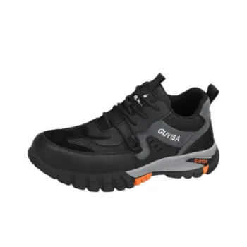 GUYISA Non slip, Wear resistant, Impact resistant Low Top Casual Shoes Unisex Black