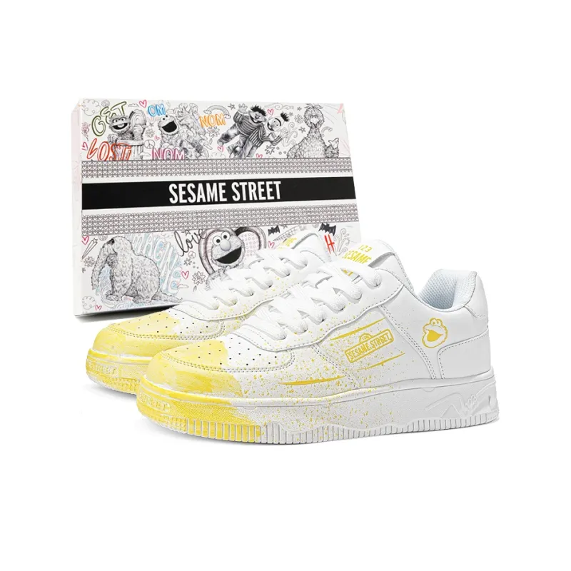 SESAME STREET Thermal Slip Resistant, Abrasion Resistant, Balance Height Increasing Low Top Skateboard Shoes Unisex-33