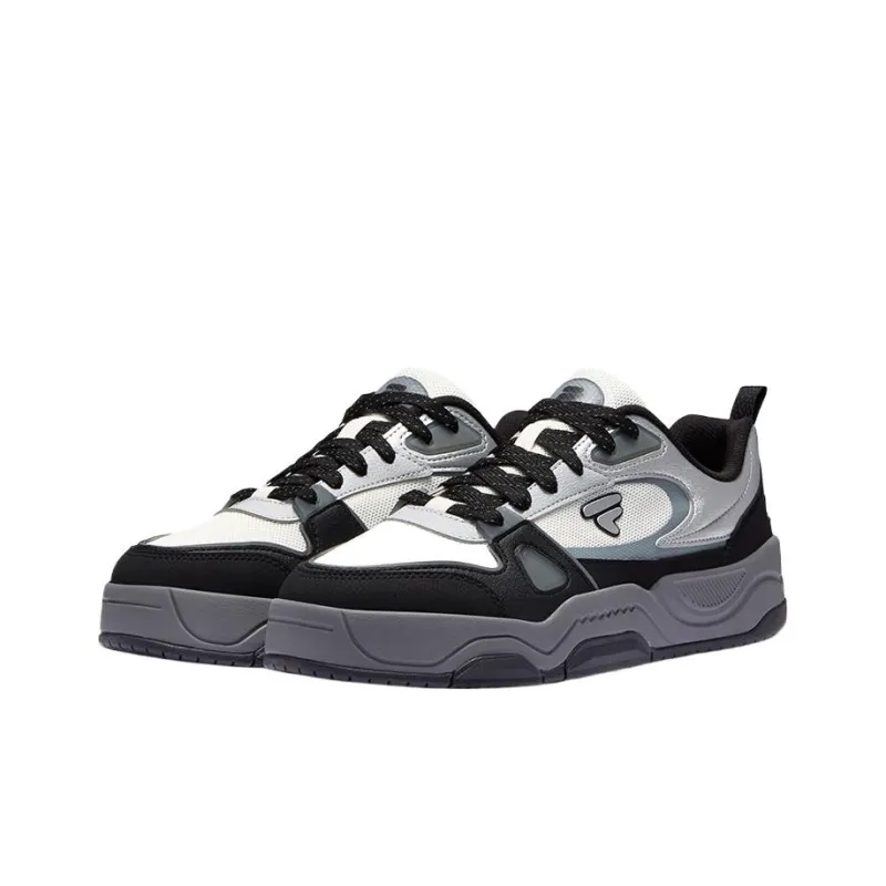 FILA FUSION BANK III Cool Skateboarding Shoes, 3rd Generation Low Top Skateboard Shoes Men's Snow White-1