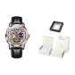 [Box Limited Edition]Black Leather Natural Red Ring